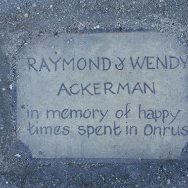 ACKERMAN Raymond &amp; Wendy