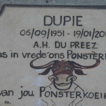 PREEZ A.H., du 1951-2014