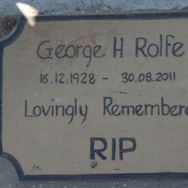 ROLFE George H. 1928-2011