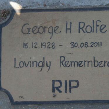 ROLFE George H. 1928-2011