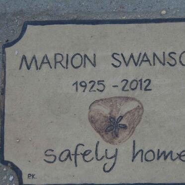 SWANSON Marion 1925-2012