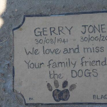 JONES Gerry 1941-2012