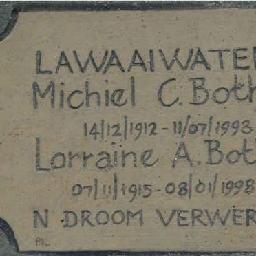 BOTHA Michiel C. 1912-1993 &amp; Lorraine A. 1915-1998