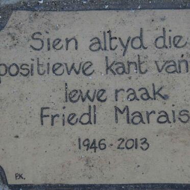 MARAIS Friedl 1946-2013