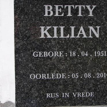 KILIAN Betty 1951-2010