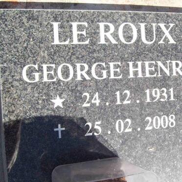 ROUX George Henry, le 1931-2008