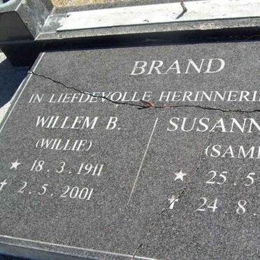 BRAND Willem B. 1911-2001 &amp; Susanna F.L.1907-1988