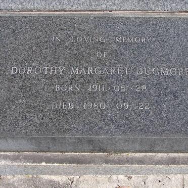 DUGMORE Dorothy Margaret 1911-1980