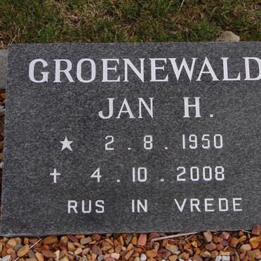 GROENEWALD Jan H. 1950-2008