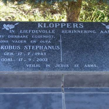 KLOPPERS Jakobus Stephanus 1943-2002