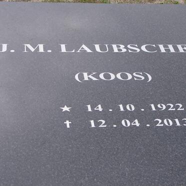 LAUBSCHER J.M. 1922-2013