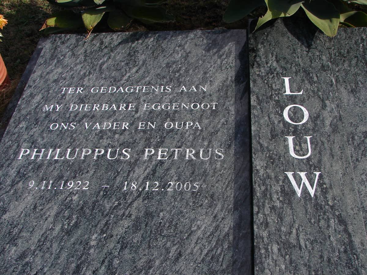 LOUW Philuppus Petrus 1922-2005