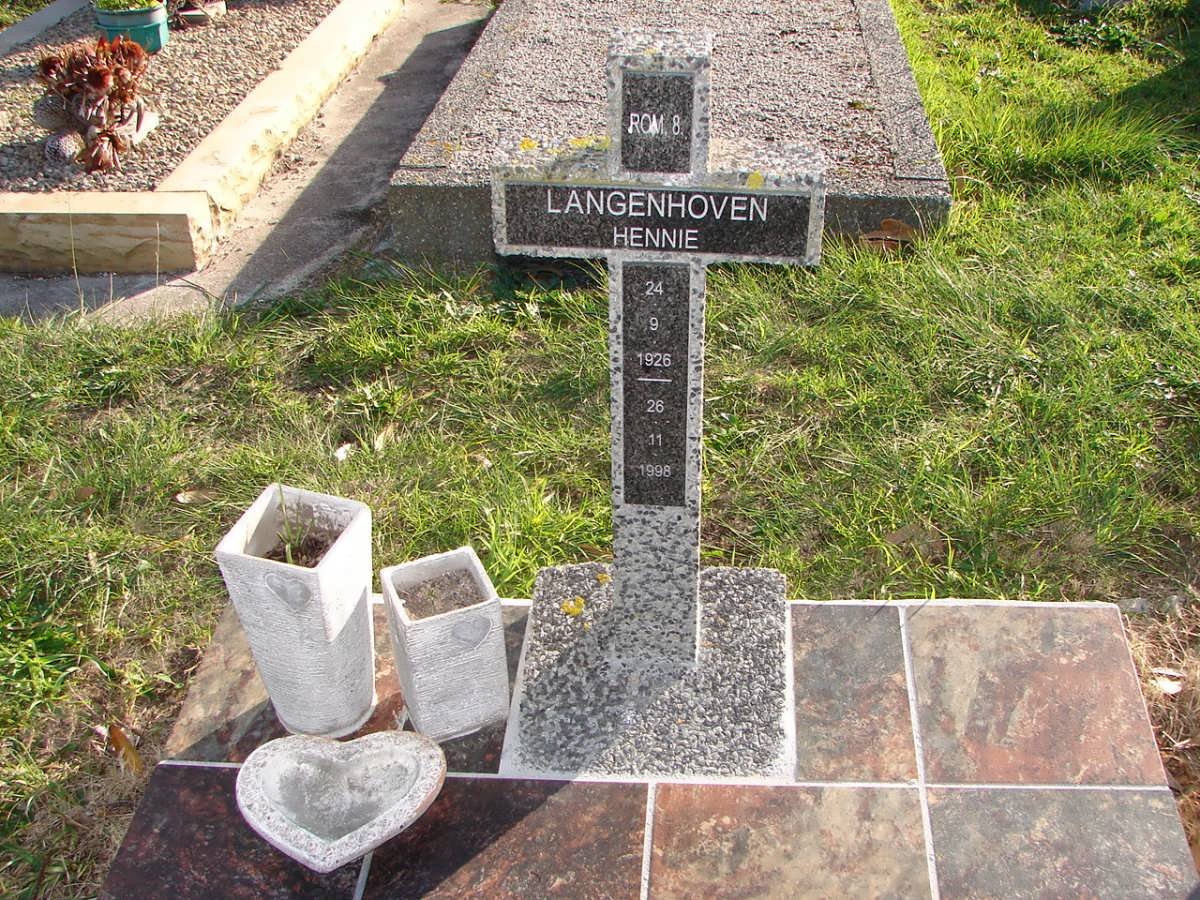 LANGENHOVEN Hennie 1926-1998