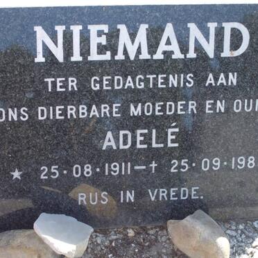 NIEMAND Adele 1911-1983