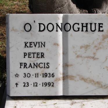 O'DONOGHUE Kevin Peter Francis 1936-1992