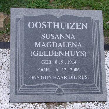 OOSTHUIZEN Susanna Magdalena nee GELDENHUYS 1914-2006