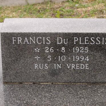 PLESSIS Manie, du 1920-1987 &amp; Francis 1925-1994 