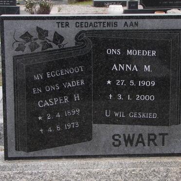 SWART Casper H. 1899-1973 &amp; Anna M. 1909-2000