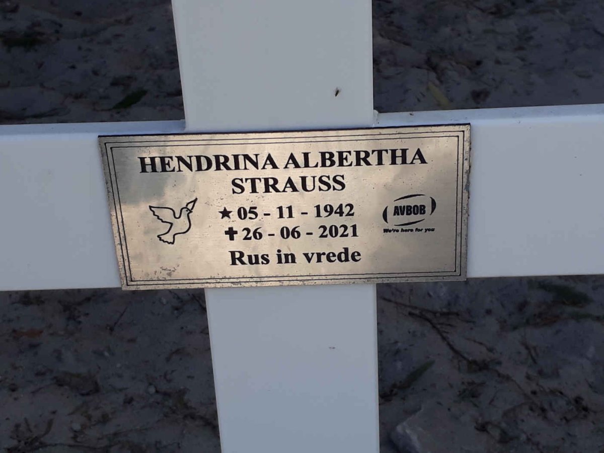 STRAUSS Hendrina Albertha 1942-2021