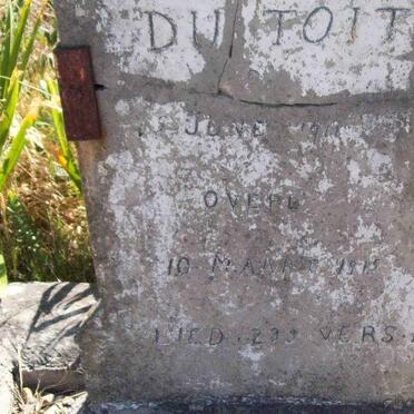 TOIT Jurie Wynand, du 1911-1915