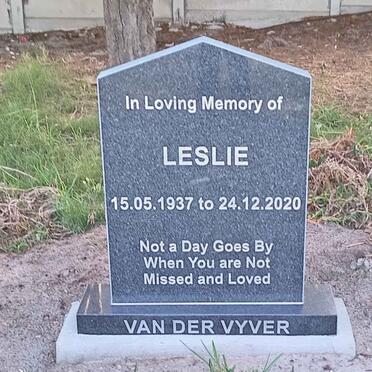 VYVER Leslie, van der 1937-2020