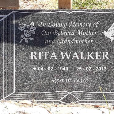 WALKER Rita 1940-2013