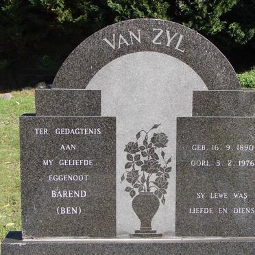 ZYL Barend, van 1890-1976