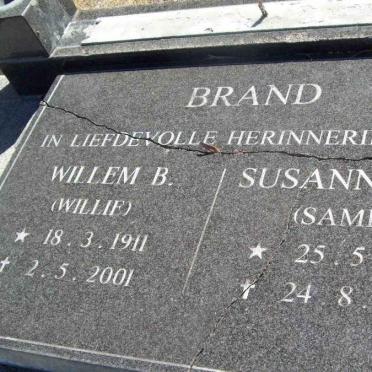 BRAND Willem B. 1911-2001 &amp; Susanna F.L.1907-1988