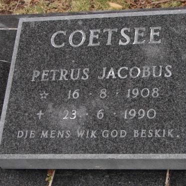 COETSEE Petrus Jacobus 1908-1990