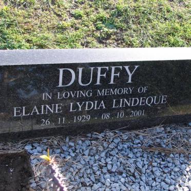 DUFFY Elaine Lydia nee LINDEQUE 1929-2001