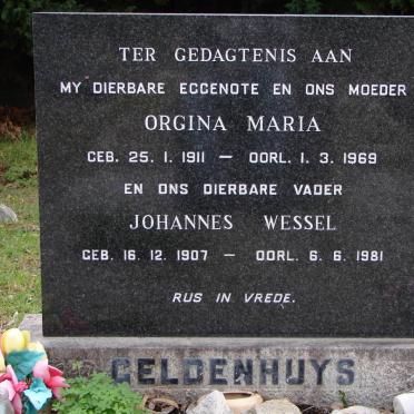 GELDENHUYS Johannes Wessel 1907-1981 &amp; Orgina Maria 1911-1969