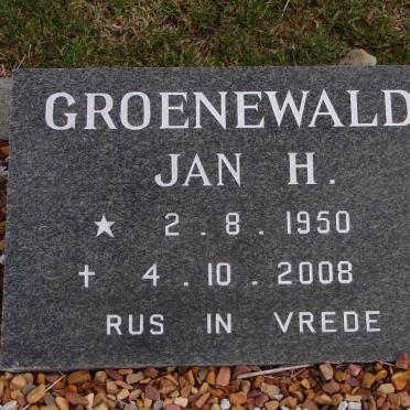 GROENEWALD Jan H. 1950-2008