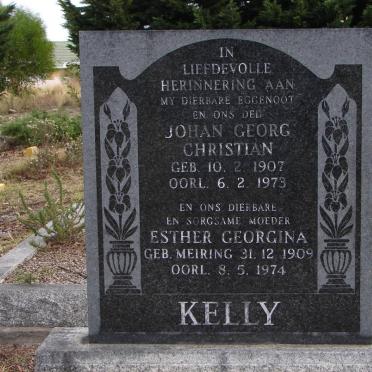 KELLY Johan Georg Christian 1907-1973 &amp; Esther Georgina MEIRING 1909-1974