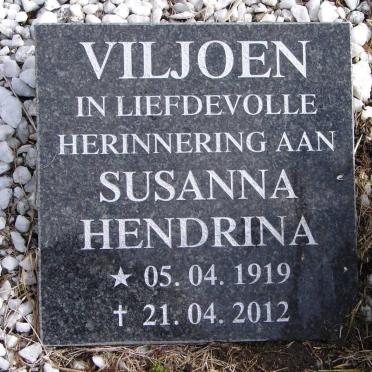VILJOEN Susanna Hendrina 1919-2012