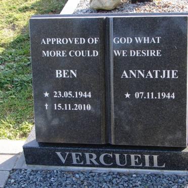 VERCUEIL Ben 1944-2010 &amp; Annatjie 1944-