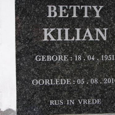 KILIAN Betty 1951-2010