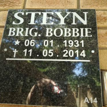 STEYN Bobbie 1931-2014