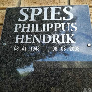 SPIES Philippus Hendrik 1948-2008