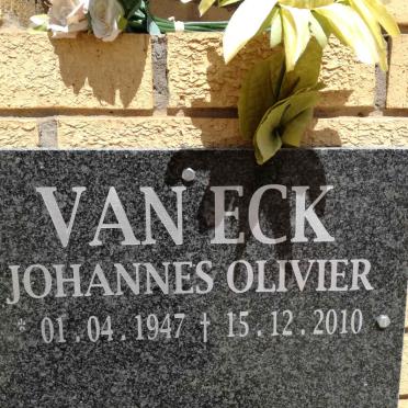 ECK Johannes Olivier, van 1947-2010