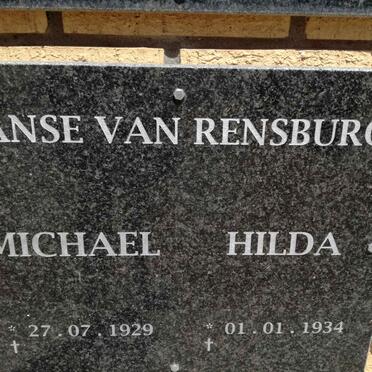 RENSBURG Michael, Janse van 1929- &amp; Hilda 1934-