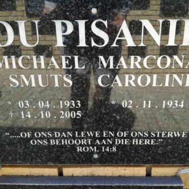PISANIE Michael Smuts, du 1933-2005 &amp; Marcona Caroline 1934-