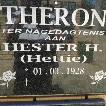 THERON Hester H. 1928-