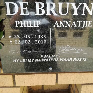 BRUYN Philip, de 1935-2016 &amp; Annatjie