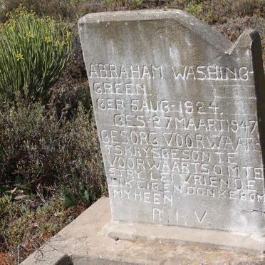 WASHING Abraham, Green 1924-1947