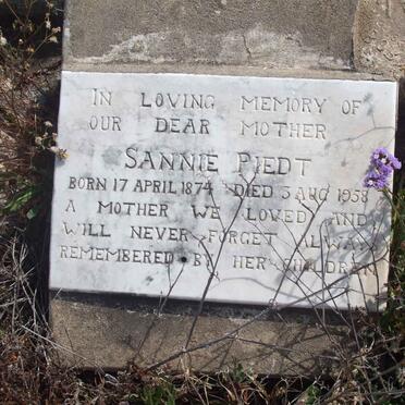 PIEDT Sannie 1874-1958