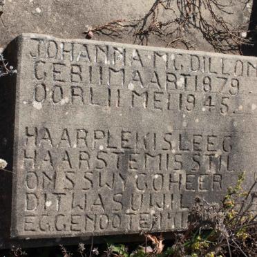 DILLON Johanna M.G. 1879-1945