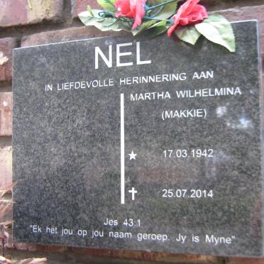 NEL Martha Wilhelmina 1942-2014