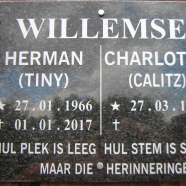 WILLEMSE Herman 1966-2017 &amp; Charlotte CALITZ 1968-