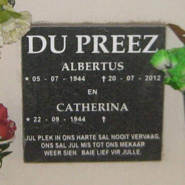 PREEZ Albertus, du 1944-2012 &amp; Catherina 1944-