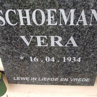 SCHOEMAN Vera 1934-
